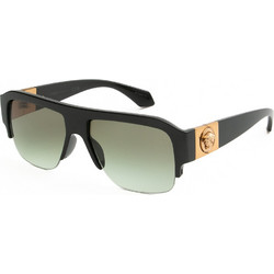 Versace VE4525U GB1/8E Ανδρικά Γυαλιά Ηλίου Μάσκα Κοκάλινα Μαύρα με Πράσινο Φακό