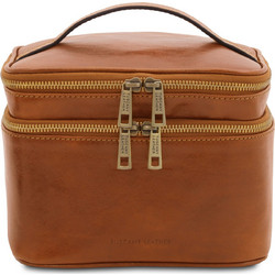 Tuscany Leather Eliot TL142045 Νεσεσέρ Ταξιδίου με Θήκες 21x15x15cm Ταμπά
