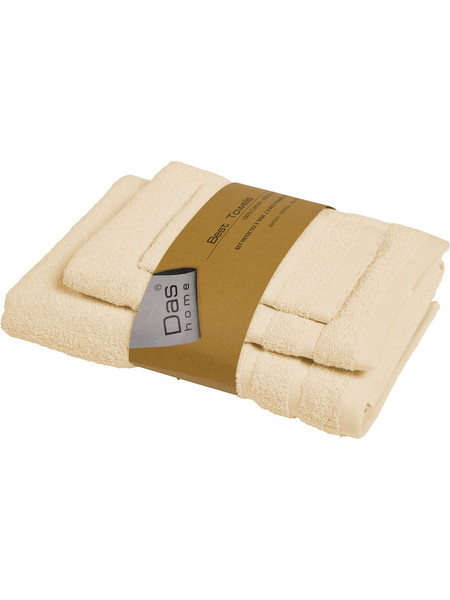 Das Home Σετ Πετσετεσ 3Τεμαχιων Best 0702 Cream Cream