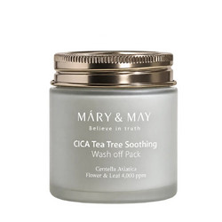 Mary & May Cica TeaTree Soothing Wash Off Pack Κρεμώδης Μάσκα Προσώπου με Άργιλο 125gr