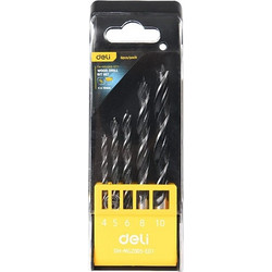 DELI σετ τρυπάνια DH-MGZ005-ED1 για ξύλο, 4-10mm, 5τμχ