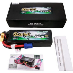 Gens ace G-Tech 5000mAh 14.8V 4S1P 60C Lipo Battery Pack with EC5 Plug-Bashing Series