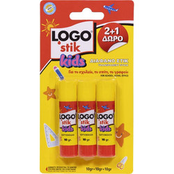 LOGO STIK KIDS ΚΟΛΛΑ (10gr) - (2+1)