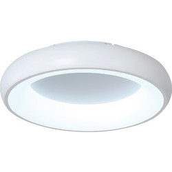 InLight Πλαφονιέρα οροφής LED 24W 3CCT (by tuya) από λευκό ακρυλικό D:40cm (42020-B-White)
