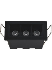 Inlight Downlight σποτ 3*3W 3CCT σε μαύρη απόχρωση (X00190B)