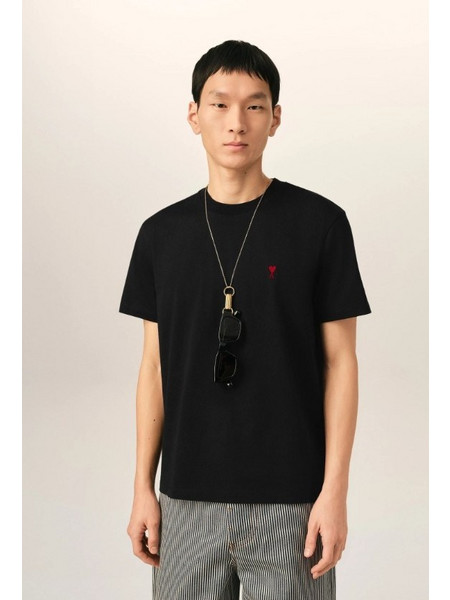 AMI Paris de Coeur Unisex T-Shirt Black BFUTS035.724-001