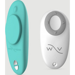 We-Vibe Moxie & Clitoral Vibrator Κλειτοριδικός Δονητής για Ζευγάρια με Τηλεχειριστήριο Aqua
