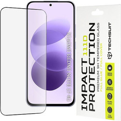 Techsuit - 111D Full Cover / Full Glue Glass - Xiaomi Redmi Note 17 4G / Redmi Note 17 5G - Black