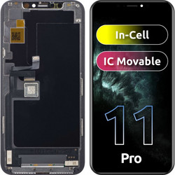 JK Οθόνη LCD In-Cell IC για Apple iPhone 11 Pro, Μαύρη