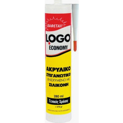 LOGO ACRYLIC ECONOMY 280ml (ΣΤΟΚΟΣ) Γενι κής Χρήσης ενισχ.με Σιλικόνη 65ΒΒ1000