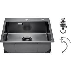 Vevor QRSSCTSPDC689LBYCV0 Νεροχύτης Inox Μαύρος