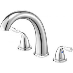 VEVOR Roman Tub Faucet Right Angle Wide Waterfall Matte Black