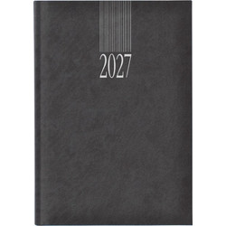 Ημερολόγιο ημερήσιο 2027 Θεοφύλακτος 14.5x20.5cm Sidney Classic Ανθρακί M