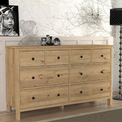 Συρταριέρα - Μπουφές Sabina Megapap χρώμα sepet oak 160x50x96εκ