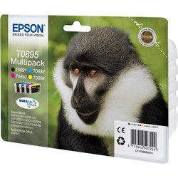 Epson B/C/M/Y Πακέτο 4 Μελανιών Εκτυπωτή Inkjet C13T089540