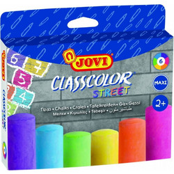Κιμωλίες Maxi χρωματιστές 6τεμ. Jovi