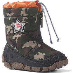 Olang Eolo Militare Παιδικά Μποτάκια Χιονιού Χακί Αδιάβροχα με Φερμουάρ 006-889