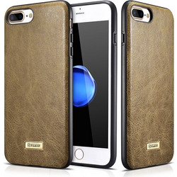 Θήκη ICARER Δερμάτινη BACK CASE για Apple iPhone 7 PLUS - ΧΑΚΙ
