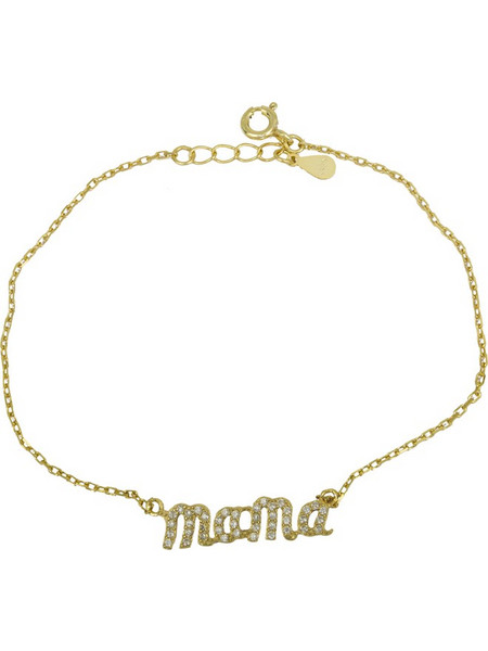 Επίχρυσο βραχιόλι mama 925 024891 024891 Ασήμι