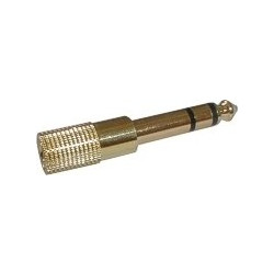 Reduction Jack 6.3 stereo/ 3.5 stereo plug contact (gold)