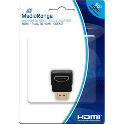 Αντάπτορας MediaRange HDMI High Speed 90 Black MRCS166