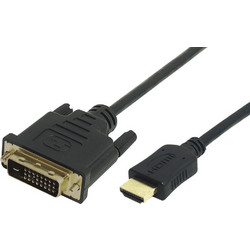 MediaRange Καλώδιο HDMI Male to DVI-D Male 2m Black MRCS118