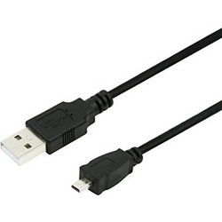 USB CABLE MALE TO USB MALE MICRO 8PIN 1,8m BLACK CABLE-296 SAMSUNG