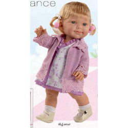 Munecas Arias Elegance Daniela Με Βιολετί Ζακέτα 38cm