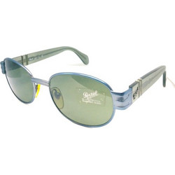 Persol PO 2024/S 574/31 Ανδρικά Γυαλιά Ηλίου Οβάλ Κοκάλινα Μπλε με Μαύρο Polarized Φακό