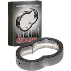 Super 8 Metal Dream Penis Ring Δαχτυλίδι Πέους Μεταλλικό Ασημί