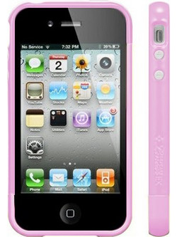 VOLTE-TEL ΘΗΚΗ IPHONE 4G/4S BUMPER 2 PCS + SCREEN PROTECTOR PINK ALL VOLTE-TEL
