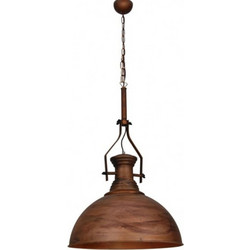 Home Lighting KHALEESI Κρεμαστό Φωτιστικό Οροφής Μονόφωτο E27 Μπρονζέ 77-2931 Copper