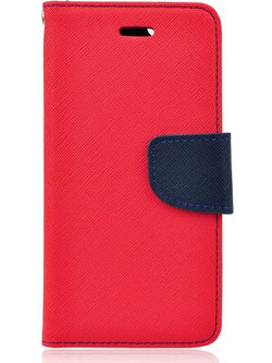 Θήκη OEM Fancy Book για Apple iphone X, XS Flip Cover Red Navy