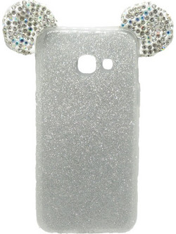 Θήκη Glitter Ears as Mickey για iPhone 7/8 Ασημί