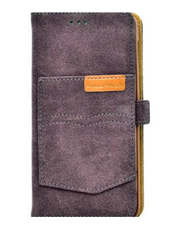Powertech Suede Pocket Uniflip Brown (Universal 5.2" - 5.5")