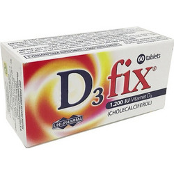 Uni-Pharma D3 Fix 1200iu 60 Ταμπλέτες