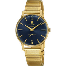 Festina Extra Ανδρικό Ρολόι με Χρυσό Μεταλλικό Μπρασελέ F20251/4