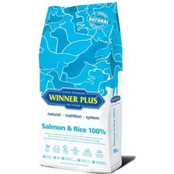 Winner Plus Natural Nutrition System 100% with Salmon & Rice 3kg
