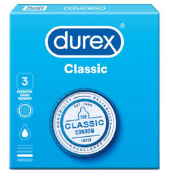 Durex Classic Προφυλακτικά με Λιπαντικό 12x3τμχ