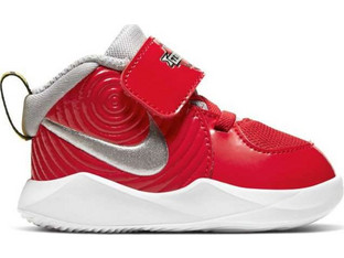 Nike Team Hustle D 9 TD Παιδικά Αθλητικά Παπούτσια για Μπάσκετ Κόκκινα CK0617-600