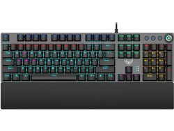 Aula F2058 Μηχανικό Gaming Πληκτρολόγιο με Custom Blue Διακόπτες RGB Black