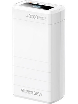 Remax RPP-310 Dinba Power Bank 40000mAh 65W με Θύρα USB-A & 2 Θύρες USB-C Power Delivery White