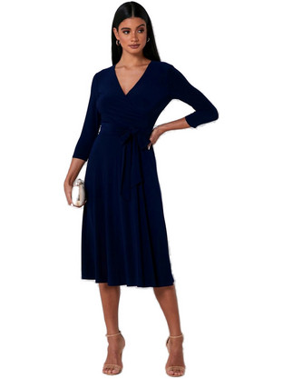Lauren Ralph Lauren Midi Φόρεμα για Γάμο / Βάπτιση Navy Μπλε 250769904002-410