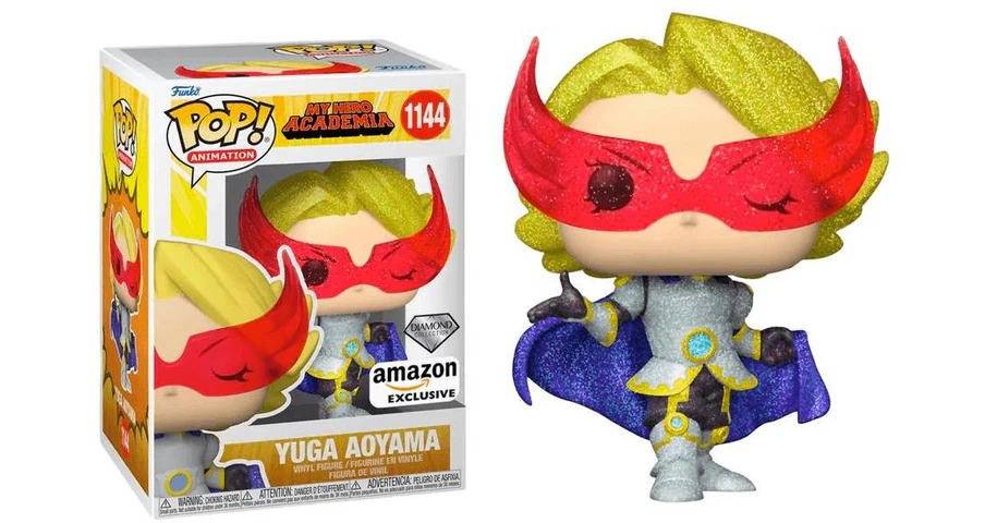 Funko Pop! Animation: My Hero Academia S9 - Yuga Aoyama (Glitter) (Diamond Collection) (Amazon Exclusive) #1144 Vinyl Figure