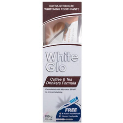White Glo Coffee & Tea Drinkers Formula Οδοντόβουρτσα + Οδοντόκρεμα 100ml