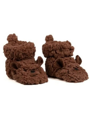 Cozy Sole Bear Βρεφικά Παντοφλάκια Αγκαλιάς Καφέ 30050