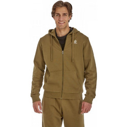 Admiral Ανδρική Ζακέτα Fleece με Κουκούλα και Φερμουάρ Χακί 1921510001