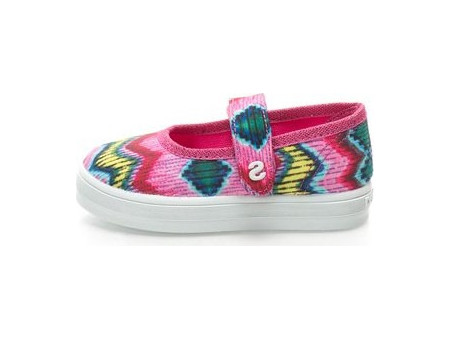 Desigual Παιδικές Μπαλαρίνες Πάνινες με Σκρατς Φούξια 61KT1B3