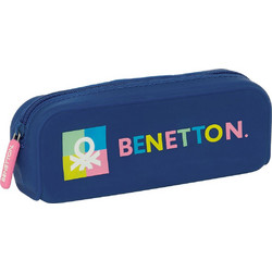 Safta Benetton Cool Κασετίνα Navy Μπλε 812450886