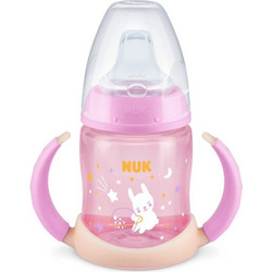 Nuk First Choice Night Εκπαίδευσης Εκπαιδευτικό Μπιμπερό Bunny Pink 150ml